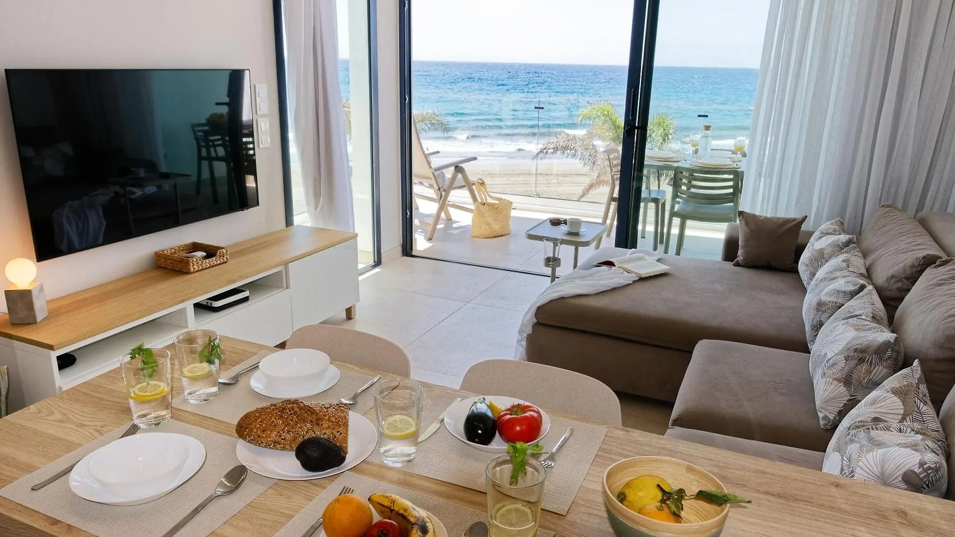 Apartment Amapola Moon -Nuevo Y Recien Reformado En Primera Linea De Playa San Agustin