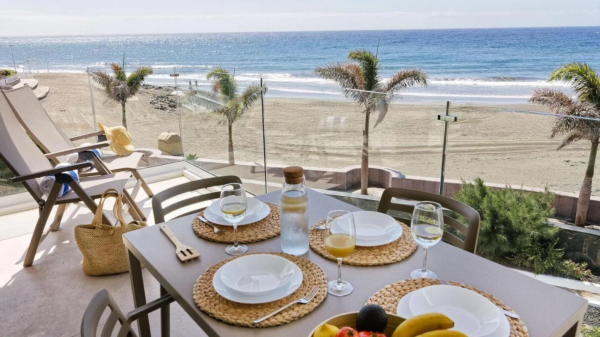 Apartment Amapola Moon -Nuevo Y Recien Reformado En Primera Linea De Playa San Agustin